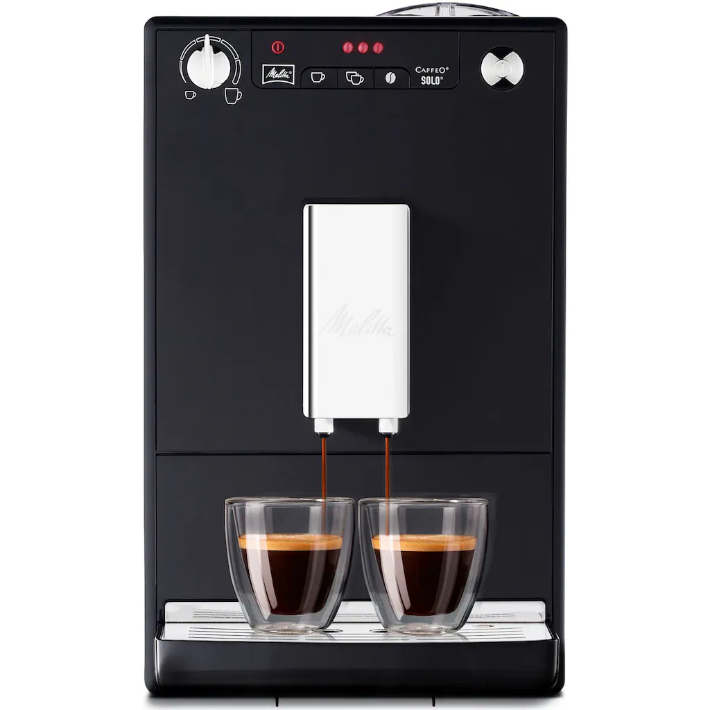 Melitta Kaffeevollautomat »Solo® E950-101, Schwarz«, Perfekt Für Café Crème & Espresso, Nur 20cm Breit 1 Melitta Kaffeevollautomat »Solo® E950-101, Schwarz«, Perfekt Für Café Crème & Espresso, Nur 20cm Breit