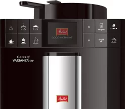 Melitta Caffeo Varianza CSP F570-101 Kaffeevollautomat Mit Milchbehälter, One Touch Funktion - Silber -Melitta 17e2db0b2a56218f0a6964196a3418d9