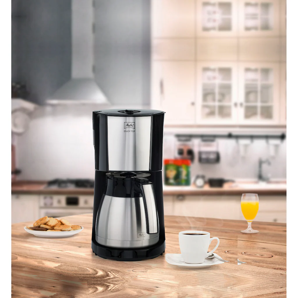 Melitta Filterkaffeemaschine »Enjoy® Top Therm«, 1,25 L Kaffeekanne, Papierfilter, 1x4, Mit Thermkanne Aus Edelstahl 3 Melitta Filterkaffeemaschine »Enjoy® Top Therm«, 1,25 L Kaffeekanne, Papierfilter, 1x4, Mit Thermkanne Aus Edelstahl – Bild 3