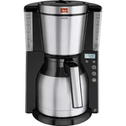 Melitta Filterkaffeemaschine »Look® Therm Timer 1011-16«, 1,25 L Kaffeekanne, Papierfilter, 1x4, Mit Thermkanne Und Timerfunktion