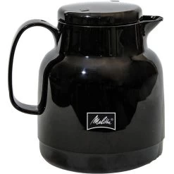 Melitta Thermoskanne 28582, Isolierkanne, Schwarz, Kunststoff, 1 Liter