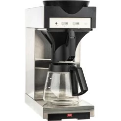 Melitta Kaffeemaschine M 170 M, 20348, Mit Glaskanne, 14 Tassen, Silber-schwarz