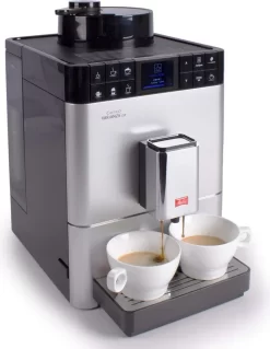 Melitta Caffeo Varianza CSP F570-101 Kaffeevollautomat Mit Milchbehälter, One Touch Funktion - Silber -Melitta 419d116ff0d780f2909cff512cdcd364