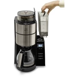 Melitta Kaffeemaschine Mit Mahlwerk »AromaFresh«, 1,25 L Kaffeekanne, Papierfilter, 1x4, Glas 1021-03 Anthrazit -Melitta 45cae8ccda5dd423d4899351a89ee69f