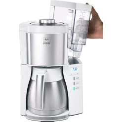 Melitta Filterkaffeemaschine »LOOK® Therm Timer 1025-17 Weiß«, 1,25 L Kaffeekanne, Papierfilter, 1x4 -Melitta 498bfe3a3ed6d23f34c4f966f9dd5423