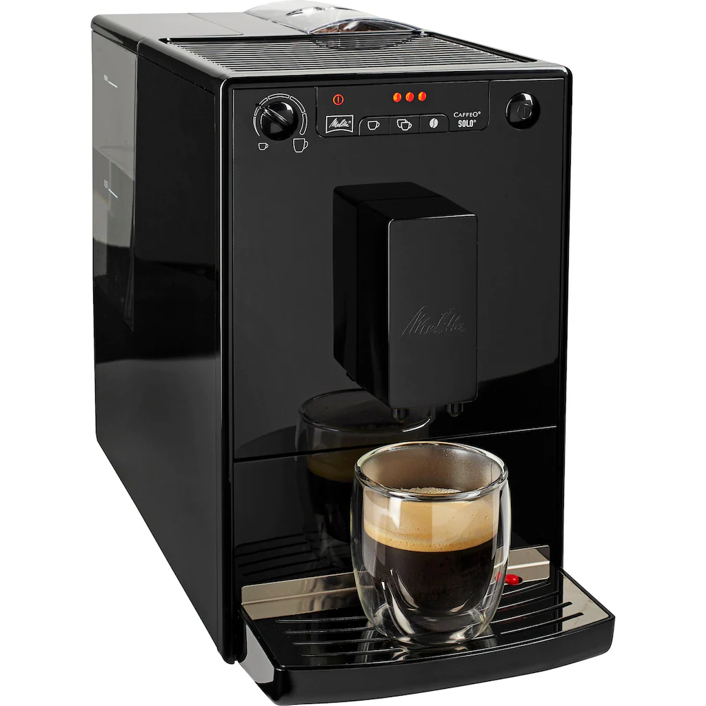 Melitta Kaffeevollautomat »Solo® E950-222, Pure Black«, Aromatischer Kaffee & Espresso Bei Nur 20 Cm Breite 1 Melitta Kaffeevollautomat »Solo® E950-222, Pure Black«, Aromatischer Kaffee & Espresso Bei Nur 20 Cm Breite