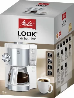 Melitta Filterkaffeemaschine Look V Perfection 1025-05 Weiß -Melitta 52687938fa4738fbad7037b6f2856127