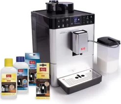 Melitta Caffeo Varianza CSP F570-101 Kaffeevollautomat Mit Milchbehälter, One Touch Funktion - Silber -Melitta 602b11176c9e2f9c2618c927bfdec44f