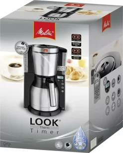 Melitta 1011-16 Look IV Therm Timer Schw/edelst. -Melitta 638356e6af1f92ac4010709a3ad72939