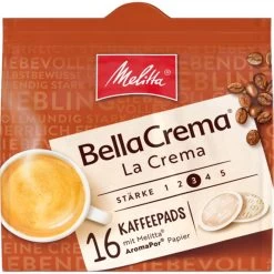 Melitta 27 Melitta Kaffeepads BellaCrema La Crema, 16 Pads