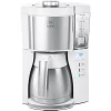 Melitta Filterkaffeemaschine »LOOK® Therm Timer 1025-17 Weiß«, 1,25 L Kaffeekanne, Papierfilter, 1x4