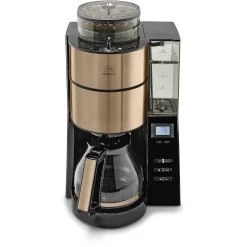 Melitta Kaffeemaschine Mit Mahlwerk »AromaFresh Glas 1021-04«, 1,25 L Kaffeekanne, Papierfilter, 1x4