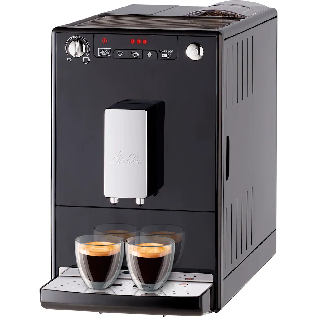 Melitta Kaffeevollautomat »Solo® E950-101, Schwarz«, Perfekt Für Café Crème & Espresso, Nur 20cm Breit 2 Melitta Kaffeevollautomat »Solo® E950-101, Schwarz«, Perfekt Für Café Crème & Espresso, Nur 20cm Breit – Bild 2