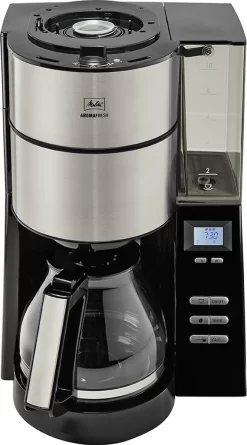 MELITTA 1021-02 Aroma Fresh Kaffeeautomat Mit Timer Und Mahlwerk Schwarz, Farbe:Schwarz -Melitta 8b6763891a6f86d6ebb13b7702aea30e