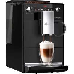 Melitta Kaffeevollautomat »Latticia® One Touch F300-100, Schwarz«, Kompakt, Aber XL Wassertank & XL Bohnenbehälter