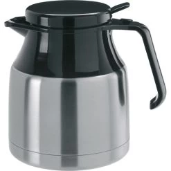 Melitta Thermoskanne 20768, Isolierkanne, Silber, Edelstahl, 1,3 L