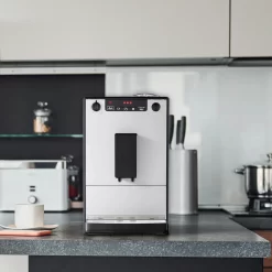 Melitta Kaffeevollautomat »Solo® 950-666, Pure Silver«, Aromatischer Kaffee & Espresso Bei Nur 20 Cm Breite