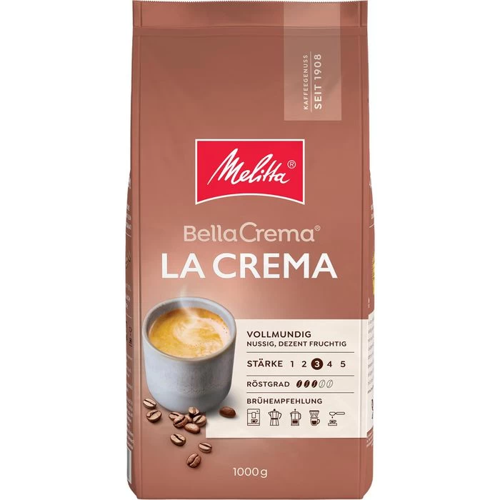 Melitta Bella Crema La Crema Bohnen 1 Kg Kaffee