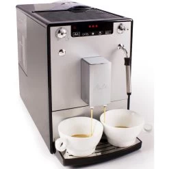 Melitta Kaffeevollautomat »Solo® & Milk E953-202, Silber/schwarz«, Café Crème & Espresso Per One Touch, Düse Für Milchschaum