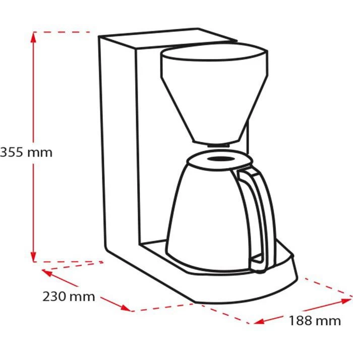 Melitta Kaffeemaschine 1017-06 Enjoy Therm, Kunststoff, Schwarz, 8 Tassen 4 Melitta Kaffeemaschine 1017-06 Enjoy Therm, Kunststoff, Schwarz, 8 Tassen – Bild 4