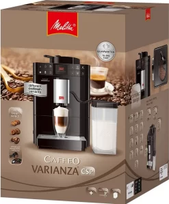 Melitta Caffeo Varianza CSP F570-101 Kaffeevollautomat Mit Milchbehälter, One Touch Funktion - Silber -Melitta c5f59260784ad722fc17dd86e6ea9248