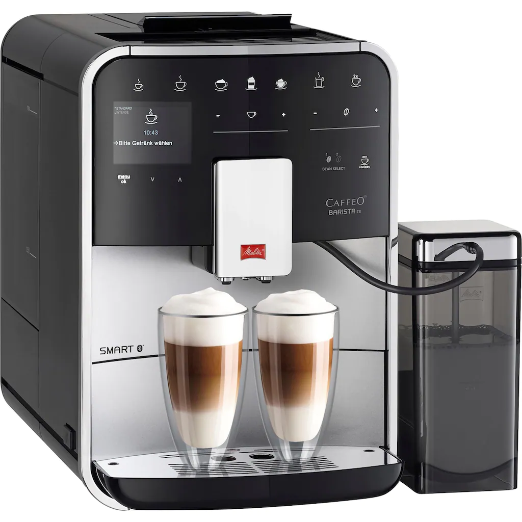 Melitta Kaffeevollautomat »Barista TS Smart® F850-101, Silber«, 21 Kaffeerezepte & 8 Benutzerprofile, 2-Kammer Bohnenbehälter 1 Melitta Kaffeevollautomat »Barista TS Smart® F850-101, Silber«, 21 Kaffeerezepte & 8 Benutzerprofile, 2-Kammer Bohnenbehälter