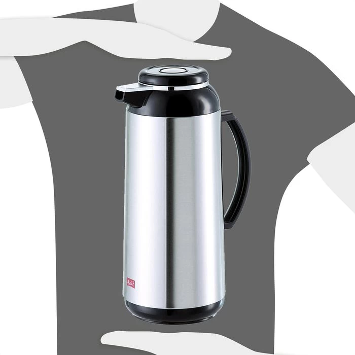 Melitta Thermoskanne 33614, Mit Edelstahlkolben, Isolierkanne, Silber, Edelstahl, 2,2 Liter 7 Melitta Thermoskanne 33614, Mit Edelstahlkolben, Isolierkanne, Silber, Edelstahl, 2,2 Liter – Bild 7