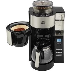 Melitta AromaFresh 1021-01, Kaffeemaschine Mit Mahlwerk, Glaskanne, Schwarz, Für 10 Tassen -Melitta eb8b0ed09f6d4cab9136be2307aa1cc65bfa02a8 kaffeemaschine melitta 1021 01 aromafresh