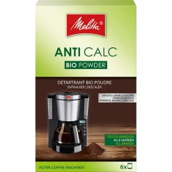 Melitta Anti Calc Bio Pulver Für Filterkaffeemaschinen, 6x20g