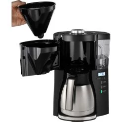 Melitta Filterkaffeemaschine »LOOK® Therm Timer 1025-18 Schwarz«, 1,25 L Kaffeekanne, Papierfilter, 1x4 -Melitta f0bce5138308a8dab26c6d9e582c83ad