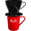Kaffeefilter 1x2® Schwarz & Melitta® Porzellanbecher