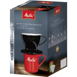 Kaffeefilter 1x2® Schwarz & Melitta® Porzellanbecher -Melitta handfiltration melitta porzellanbecher kaffeefilter 1x2 standard set 6761197 2