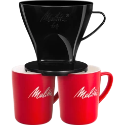 Kaffeefilter 1x4® & 2 Melitta® Porzellanbecher