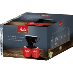 Kaffeefilter 1x4® & 2 Melitta® Porzellanbecher -Melitta handfiltration melitta porzellanbecher kaffeefilter 1x4 standard set 6761205 2
