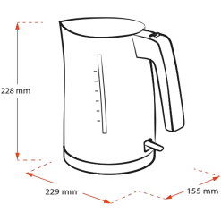 Melitta Look® Aqua | Wasserkocher -Melitta wasserkocher melitta look aqua schwarz 6766977 25